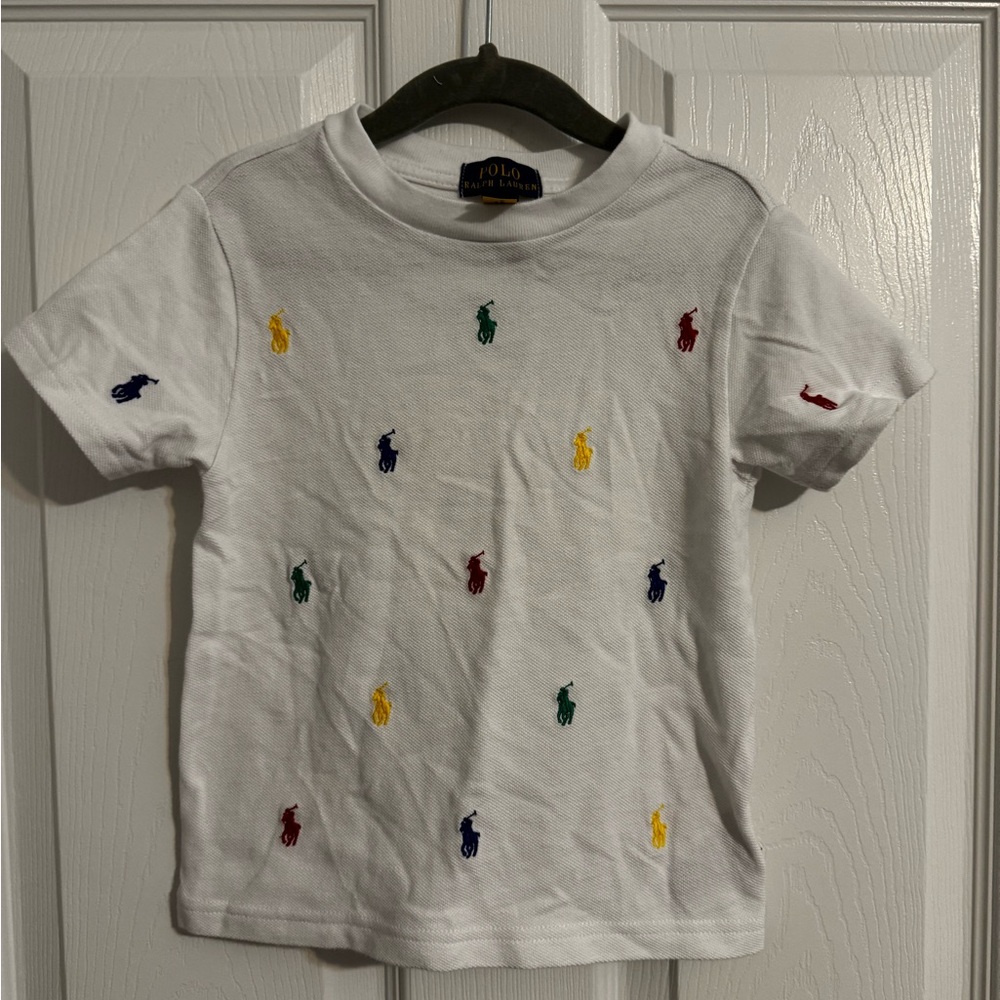 Polo by Ralph Lauren Kids White Multi-Color Pony T-Shirt